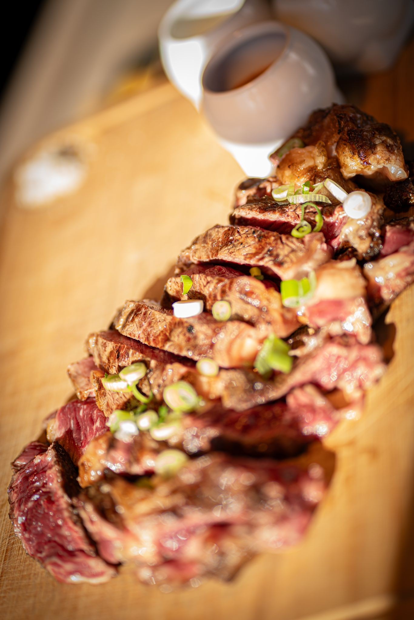 Faux-filet prêt à être servi