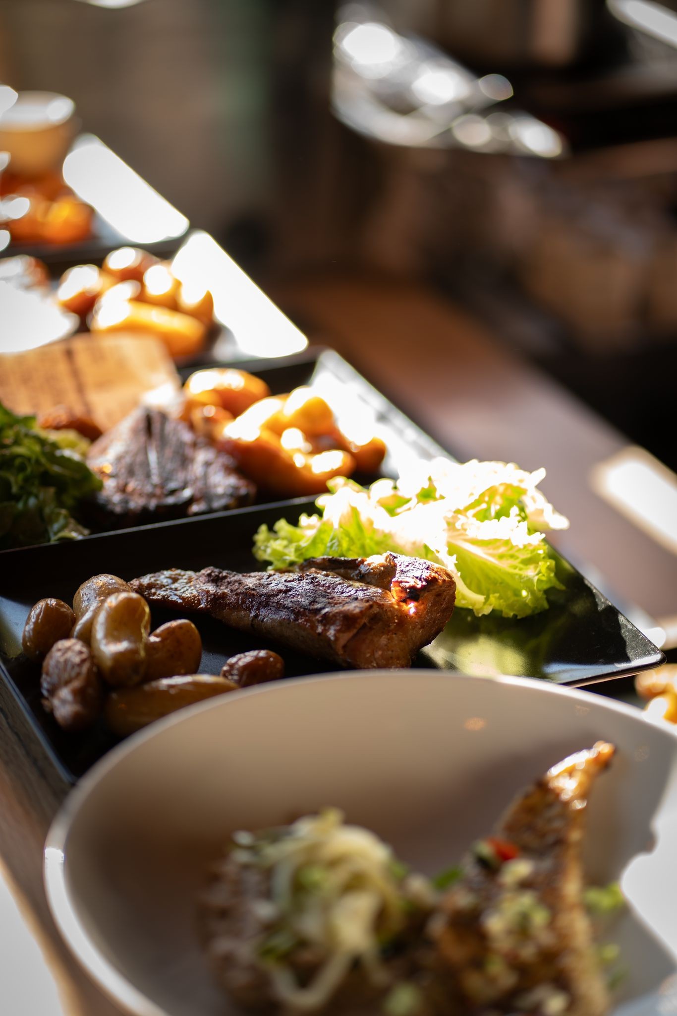 Magret de canard servi